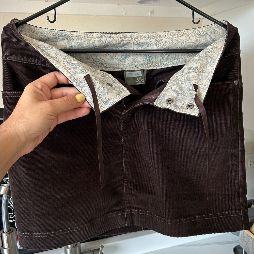Athleta Vintage Ridge Corduroy Skirt Size 2 - Picture 3 of 7